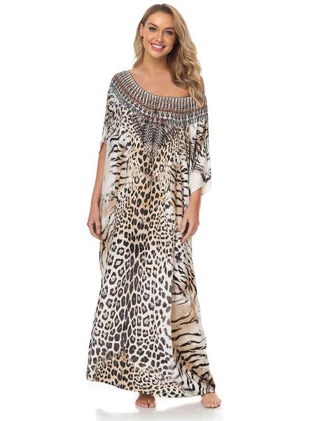 women's swimwear vintage oversized maxi women laopard bohemian straight robe holiday summer pareo fashion loose beach cover up auk, White;black
women's swimwear vintage oversized maxi women laopard bohemian straight robe holiday summer pareo fashion loose beach cover up auk, White;black