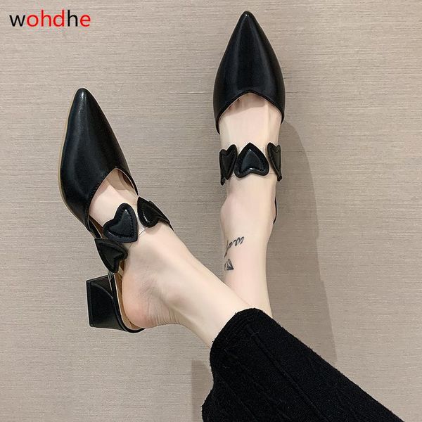 wohdhe high heels platform women sandals leather slippers pointed toe slides pumps slates mules, Black
wohdhe high heels platform women sandals leather slippers pointed toe slides pumps slates mules, Black