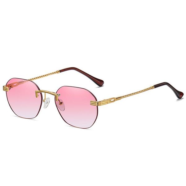sunglasses retro steampunk square for women men fashion vintage gold metal rimless glasses tinted lens uv400 protection, White;black
sunglasses retro steampunk square for women men fashion vintage gold metal rimless glasses tinted lens uv400 protection, White;black