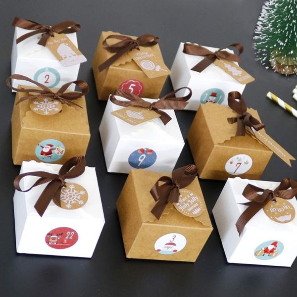 sets christmas 1-24 advent calendar kraft paper candy box with tags stickers gift wrap
sets christmas 1-24 advent calendar kraft paper candy box with tags stickers gift wrap