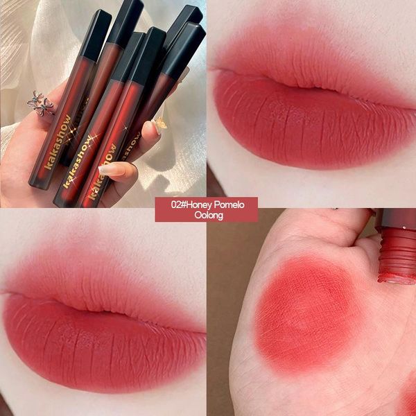 lip gloss kakashow black satin matte glaze velvet long lasting moisturizing non-stick student maquiagem cosmetic tslm1
lip gloss kakashow black satin matte glaze velvet long lasting moisturizing non-stick student maquiagem cosmetic tslm1