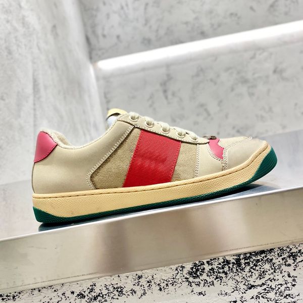 2023 r stripe shoes do-old fashion dirty leather lace-up luxurious tennis shoe fabric low cut sumptuous canvas sports casual men women scree, Black
2023 r stripe shoes do-old fashion dirty leather lace-up luxurious tennis shoe fabric low cut sumptuous canvas sports casual men women scree, Black