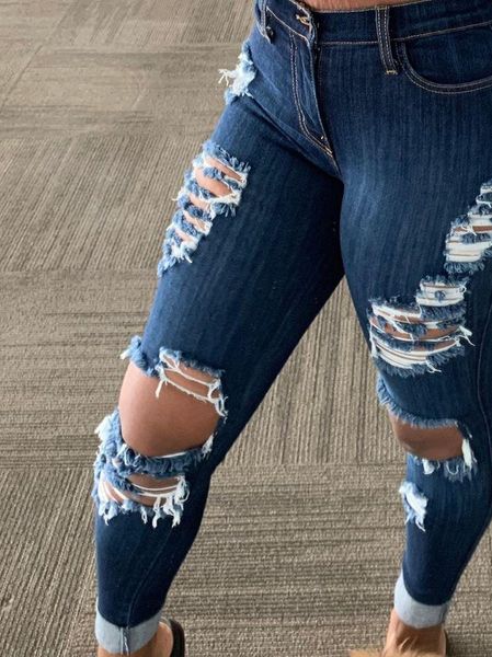 korean slim fit fashion womens jeans solid color ripped hole tassel stretch mid waist denim pencil long pants trousers, Blue
korean slim fit fashion womens jeans solid color ripped hole tassel stretch mid waist denim pencil long pants trousers, Blue