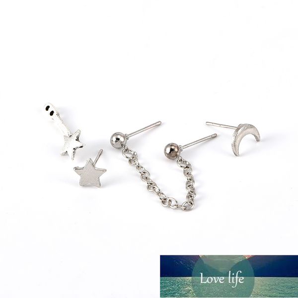 star moon chain earrings set for women bohemian silver color vintage long earring stud female brincos 2019 fashion beach jewelry  factory pr
star moon chain earrings set for women bohemian silver color vintage long earring stud female brincos 2019 fashion beach jewelry  factory pr