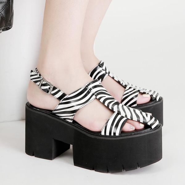 dress shoes fashion trend leopard zebra print roman sandals summer all-match thick-soled increase ladies, Black
dress shoes fashion trend leopard zebra print roman sandals summer all-match thick-soled increase ladies, Black