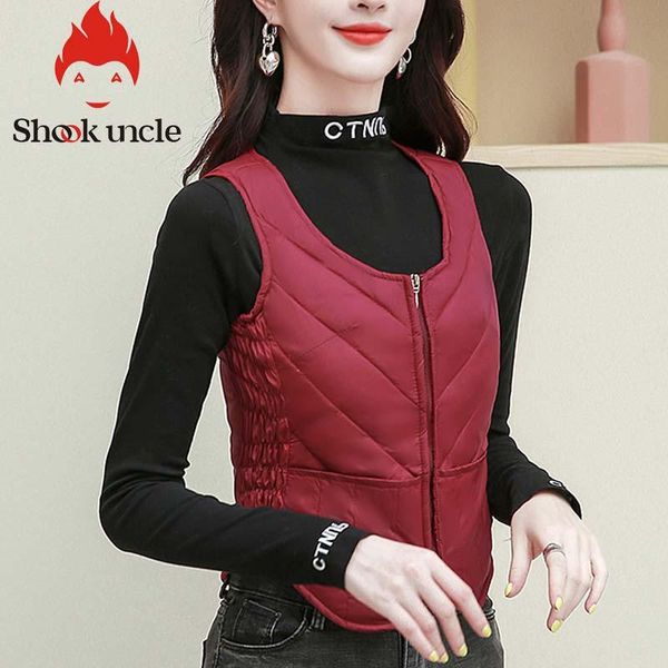 women's vests women vest 80% duck down winter zipper sleeveless waistcoat warm solid color jacket elegant korean short outwear, Black;white
women's vests women vest 80% duck down winter zipper sleeveless waistcoat warm solid color jacket elegant korean short outwear, Black;white