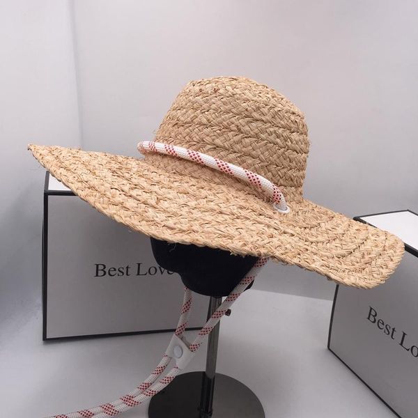 spring and summer web celebrity lafite grass with big eaves sunbonnet hat sunhats for women retro jazz cap rope buckle wide brim hats, Blue;gray
spring and summer web celebrity lafite grass with big eaves sunbonnet hat sunhats for women retro jazz cap rope buckle wide brim hats, Blue;gray
