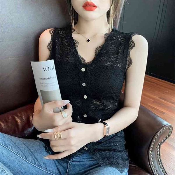 europe summer lace v neck tanks women slim sleeveless woman large size womens 210507, White
europe summer lace v neck tanks women slim sleeveless woman large size womens 210507, White