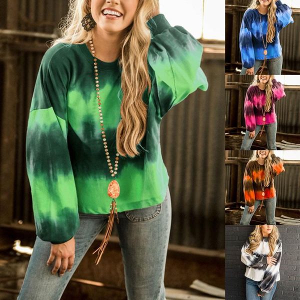 women's hoodies & sweatshirts women clothes autumn gradient color long-sleeved tie-dye round neck loose blouse winter female outfits, Black
women's hoodies & sweatshirts women clothes autumn gradient color long-sleeved tie-dye round neck loose blouse winter female outfits, Black