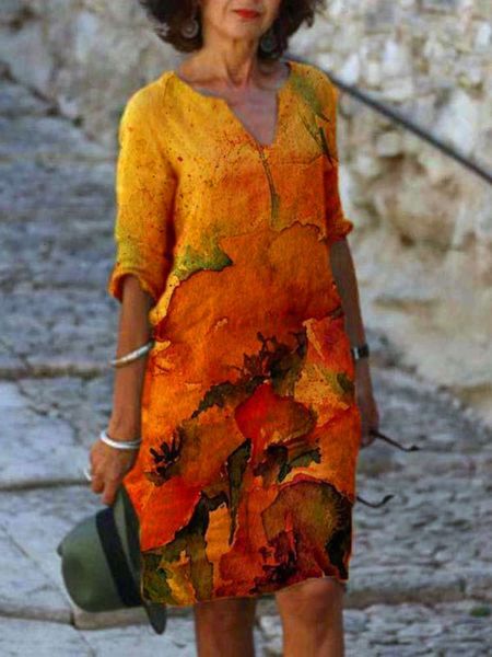 quality spring and autumn orange print medium length skirt loose waist sleeve elegant urban leisure women's wear, Black;gray
quality spring and autumn orange print medium length skirt loose waist sleeve elegant urban leisure women's wear, Black;gray