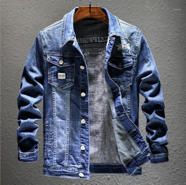 men's jackets 2021 cotton denim jacket men casual solid color lapel single breasted jeans autumn slim fit quality mens jean, Black;brown
men's jackets 2021 cotton denim jacket men casual solid color lapel single breasted jeans autumn slim fit quality mens jean, Black;brown