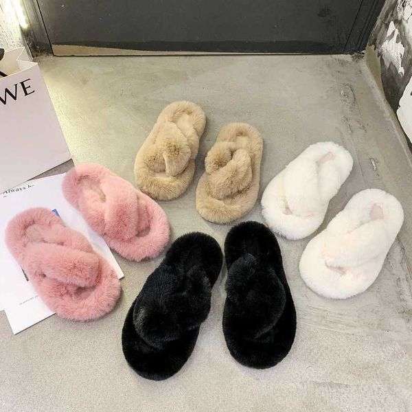 slippers winter warm fur slides women colorful flat heel cross strap fluffy furry shoes ladies trend fashion home indoor zpvy, Black
slippers winter warm fur slides women colorful flat heel cross strap fluffy furry shoes ladies trend fashion home indoor zpvy, Black