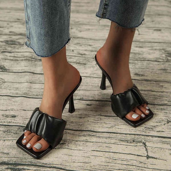 sandals ladies summer slippers square head mule high heels open toe wedding party fashion female fine heel sandals 59xk, Black
sandals ladies summer slippers square head mule high heels open toe wedding party fashion female fine heel sandals 59xk, Black