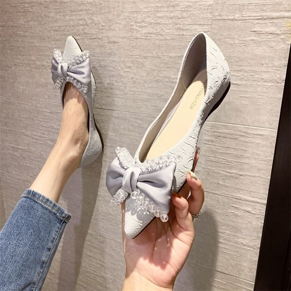 autumn pointed shallow mouth single shoes women's rhinestone bow solid color flat bottomed women's shoes soft bottomed lazy women&, Black
autumn pointed shallow mouth single shoes women's rhinestone bow solid color flat bottomed women's shoes soft bottomed lazy women&, Black