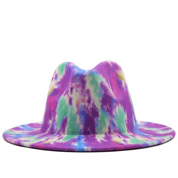 tie dye felt hat fedoras female male fedora hats for women men wide brim cap woman man jazz panama caps 2021 autumn winter wholesale, Blue;gray
tie dye felt hat fedoras female male fedora hats for women men wide brim cap woman man jazz panama caps 2021 autumn winter wholesale, Blue;gray