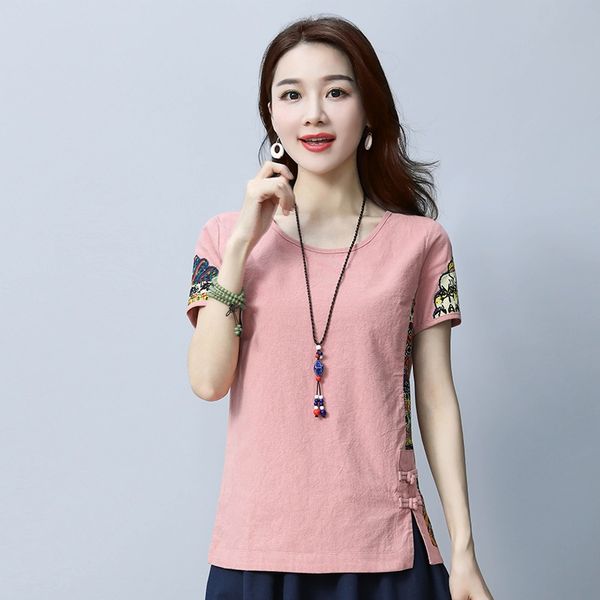 2021 summer cotton linen chinese traditional qipao shirt for woman cheongsam style shirt chinese blouse for ladies 10559, Red
2021 summer cotton linen chinese traditional qipao shirt for woman cheongsam style shirt chinese blouse for ladies 10559, Red