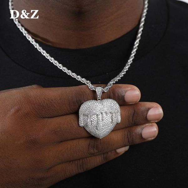 pendant necklaces d&z heart shape with drip necklace tennis chain colar masculino for men women, Silver
pendant necklaces d&z heart shape with drip necklace tennis chain colar masculino for men women, Silver
