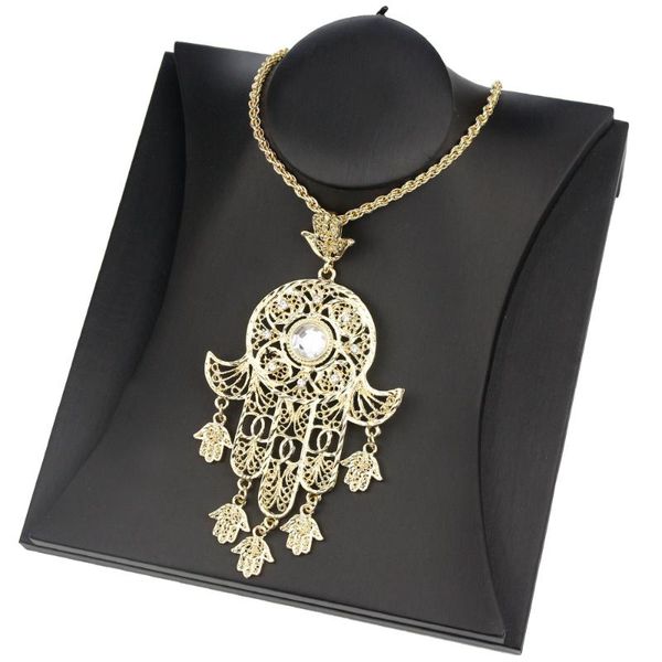 pendant necklaces sunspicems amulet algeria morocco women sweater chain long hollow necklace gold color khamsah fatima finger, Silver
pendant necklaces sunspicems amulet algeria morocco women sweater chain long hollow necklace gold color khamsah fatima finger, Silver