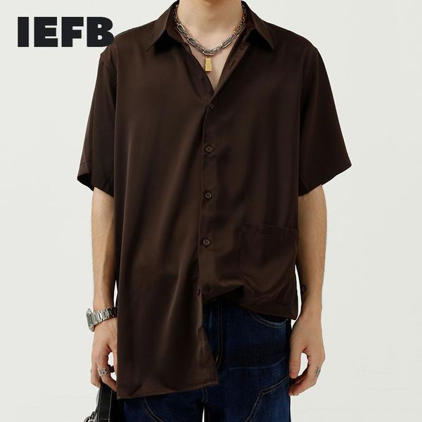 men's casual shirts iefb coffee short sleeve shirt 2021 korean simple summer pocket design trend oversize male clothing 9y8166, White;black
men's casual shirts iefb coffee short sleeve shirt 2021 korean simple summer pocket design trend oversize male clothing 9y8166, White;black