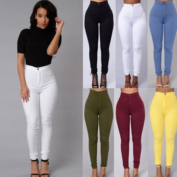 women's pants & capris womens skinny slim fit denim jeans casual solid color trouser tc21, Black;white
women's pants & capris womens skinny slim fit denim jeans casual solid color trouser tc21, Black;white