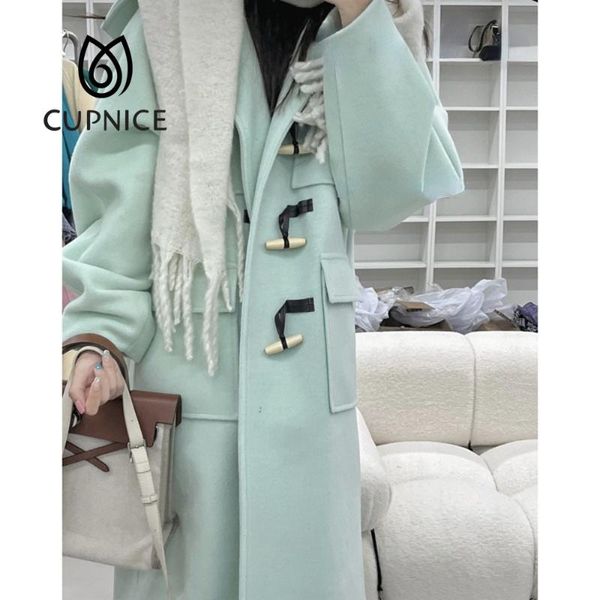 women's wool & blends cupnice 2021 winter green fresh mid-length sweet and lovely japanese korean fashion commuter horn buckle woolen c, Black
women's wool & blends cupnice 2021 winter green fresh mid-length sweet and lovely japanese korean fashion commuter horn buckle woolen c, Black