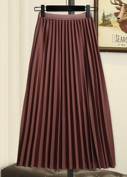 shiny slim versatile pleated skirt long women female korean skirts womens women's clothes plus size, Black
shiny slim versatile pleated skirt long women female korean skirts womens women's clothes plus size, Black