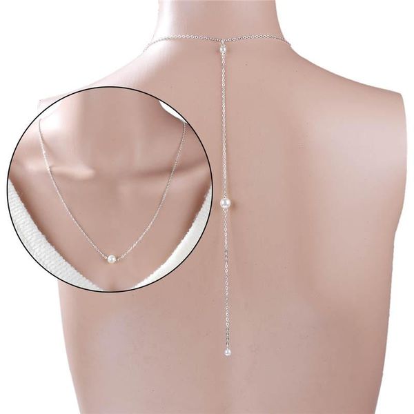 chains doreenbeads acrylic back wedding necklace summer body jewelry silver color round white imitation pearl 66cm long 1pc
chains doreenbeads acrylic back wedding necklace summer body jewelry silver color round white imitation pearl 66cm long 1pc