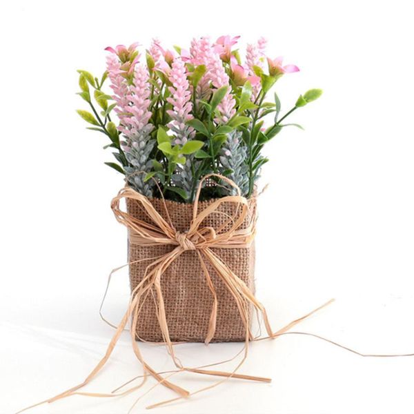 decorative flowers & wreaths artificial floral lavender flower silk wedding party bouquet home decor with pot
decorative flowers & wreaths artificial floral lavender flower silk wedding party bouquet home decor with pot