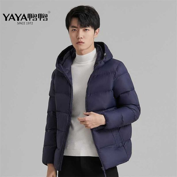 yaya winter white duck down men's jacket ultra light short warm coat hooded waterproof for light rain outerwear 211110, Black
yaya winter white duck down men's jacket ultra light short warm coat hooded waterproof for light rain outerwear 211110, Black
