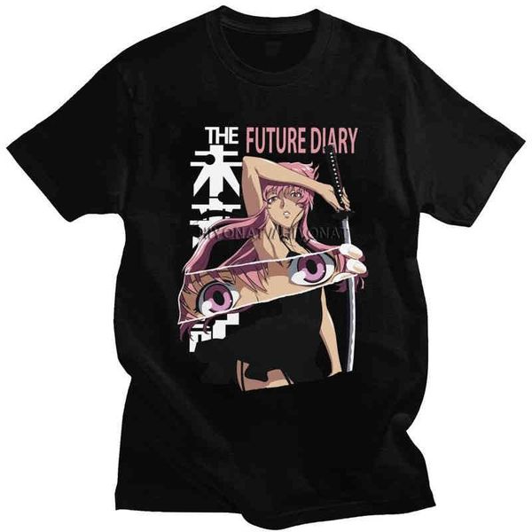 yuno casual - men's short sve t-shirt, clothing, pure cotton, fashion, printed with gasai mirai, White;black
yuno casual - men's short sve t-shirt, clothing, pure cotton, fashion, printed with gasai mirai, White;black