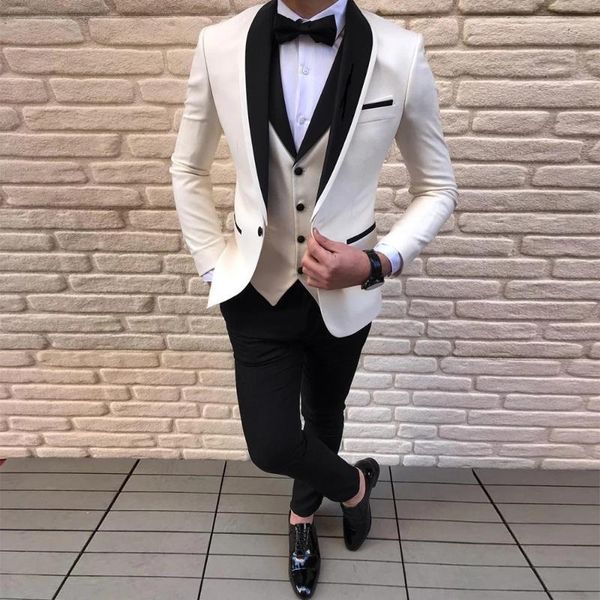 men's suits & blazers black tuxedos formal shawl lapel slim fit men for groom wear wedding custom made 3 pieces jacket+vest+pants, White;black
men's suits & blazers black tuxedos formal shawl lapel slim fit men for groom wear wedding custom made 3 pieces jacket+vest+pants, White;black