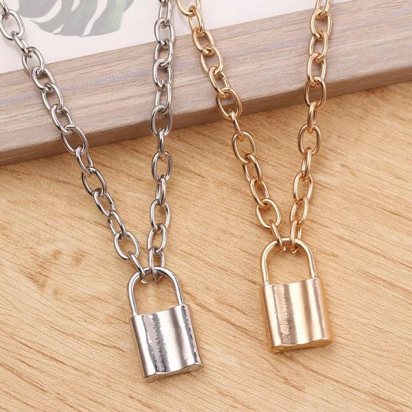 pendant necklaces women simple alloy lock shape necklace temperament exquisite padlock long chain choker fashion jewelry gift, Silver
pendant necklaces women simple alloy lock shape necklace temperament exquisite padlock long chain choker fashion jewelry gift, Silver
