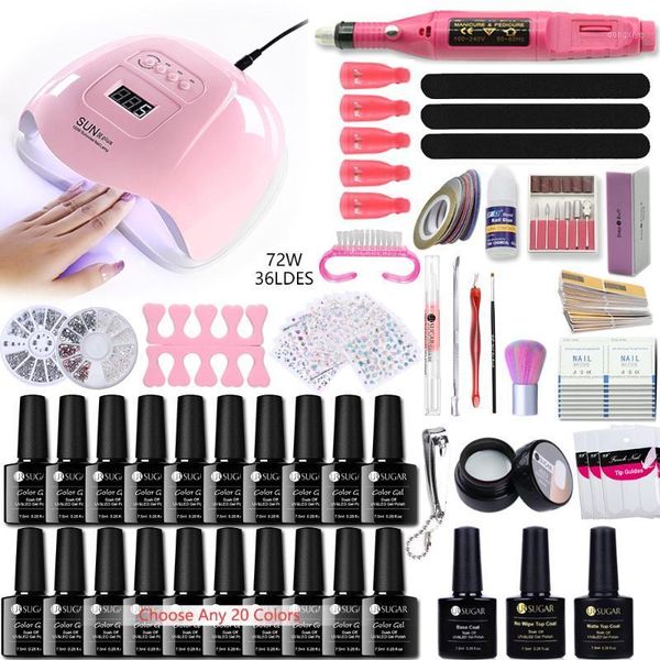 nail gel set with any 10/20 colors polish kit 36w uv lamp electric drill art sets extension kit1
nail gel set with any 10/20 colors polish kit 36w uv lamp electric drill art sets extension kit1
