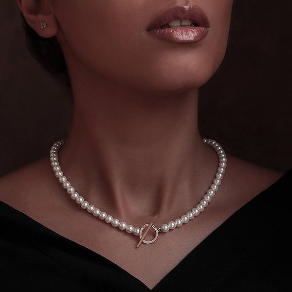 chokers 2021 vintage imitation pearl strand necklace women fashion gold color toggle clasp chain for jewelry gift, Golden;silver
chokers 2021 vintage imitation pearl strand necklace women fashion gold color toggle clasp chain for jewelry gift, Golden;silver