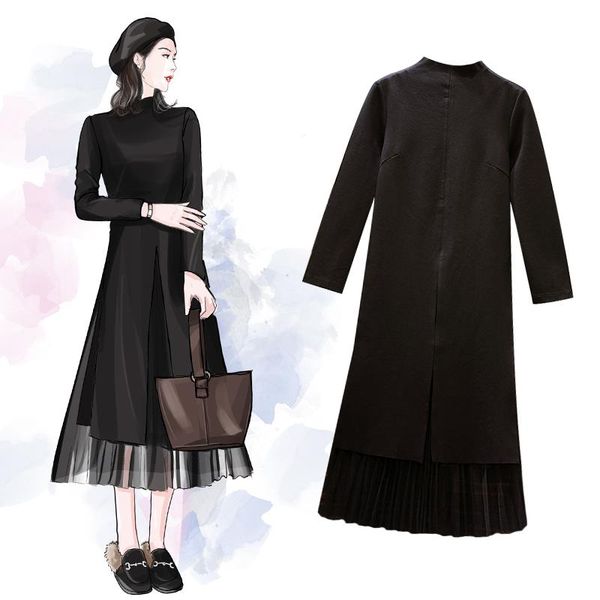 casual dresses 2009 fashion suit large size women's autumn dress open-forked + screen two-piece, Black;gray
casual dresses 2009 fashion suit large size women's autumn dress open-forked + screen two-piece, Black;gray