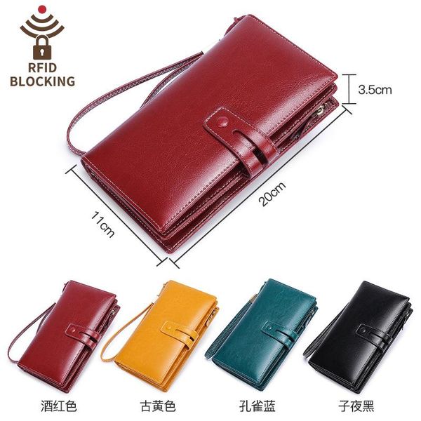 wallets rfid custom wallet women europe and america ladies long zipper leather large capacity clutch, Red;black
wallets rfid custom wallet women europe and america ladies long zipper leather large capacity clutch, Red;black