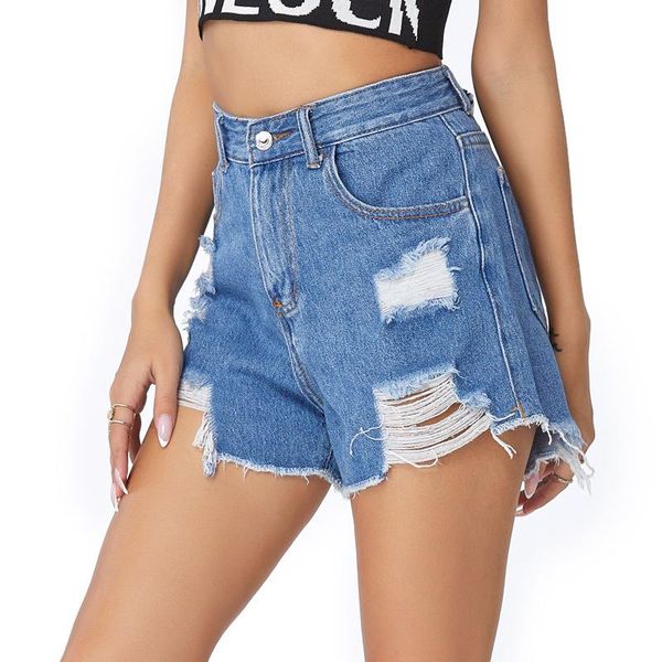women's shorts summer women fashion holed denim versatile jeans casual loose short blue street style, White;black
women's shorts summer women fashion holed denim versatile jeans casual loose short blue street style, White;black