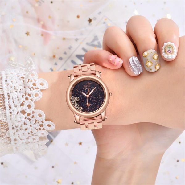 wristwatches women casual quartz stainless steel band diamonds rhinestone watch romantic wrist designer, Slivery;brown
wristwatches women casual quartz stainless steel band diamonds rhinestone watch romantic wrist designer, Slivery;brown