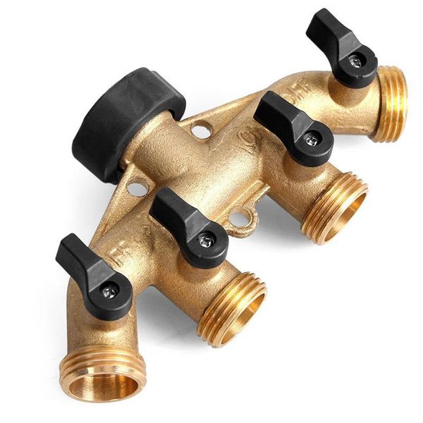 brass 4 way water distributor garden hose flow irrigation connectors splitter nozzle switcher tap watering equipments
brass 4 way water distributor garden hose flow irrigation connectors splitter nozzle switcher tap watering equipments