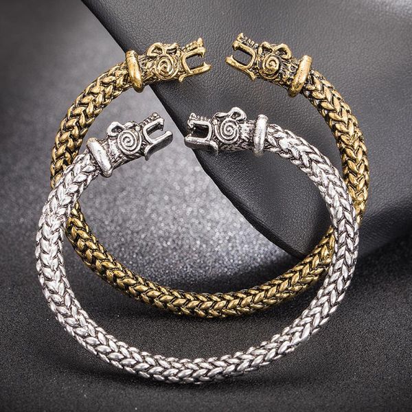 2020 new arrival stainless steel viking double-headed snake bracelet adjustable viking bracelet men wristband for, Black
2020 new arrival stainless steel viking double-headed snake bracelet adjustable viking bracelet men wristband for, Black