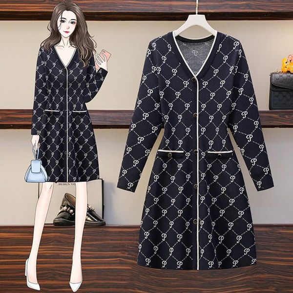 casual dresses 2021 autumn winter design vintage plaid knitting sweater dress women long sleeve single-breasted party, Black;gray
casual dresses 2021 autumn winter design vintage plaid knitting sweater dress women long sleeve single-breasted party, Black;gray
