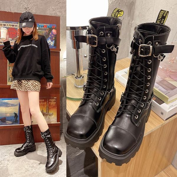 boots 2021 fashion shoes woman steampunk gothic vintage style retro punk buckle military combat winter women botas mujer, Black
boots 2021 fashion shoes woman steampunk gothic vintage style retro punk buckle military combat winter women botas mujer, Black