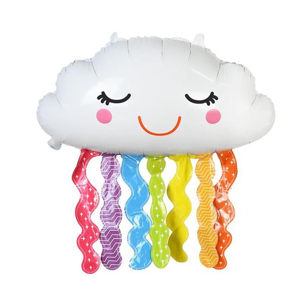 party decoration 1pc rainbow foil balloon smiling cloud balloons kids birthday helium globos baby shower anniversary wedding supplies
party decoration 1pc rainbow foil balloon smiling cloud balloons kids birthday helium globos baby shower anniversary wedding supplies