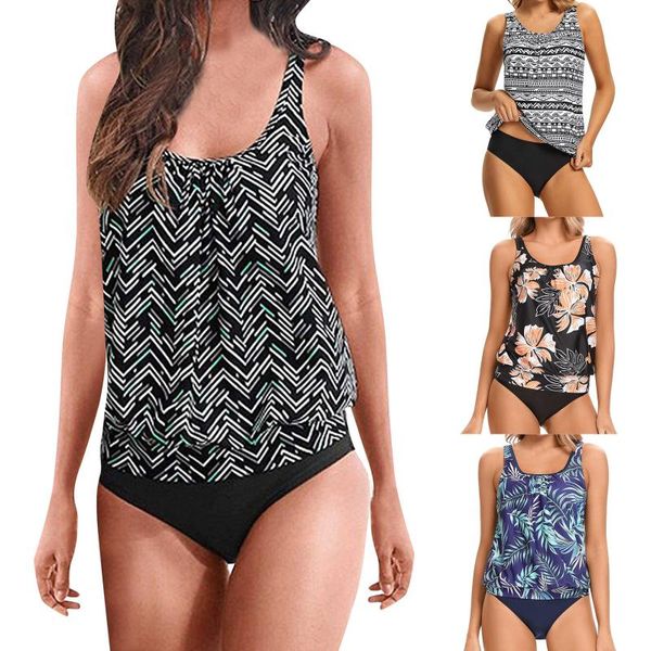 women's swimwear women tankini swimsuit tummy control with shorts two piece bathing suit bikini set beach summer 2021, White;black
women's swimwear women tankini swimsuit tummy control with shorts two piece bathing suit bikini set beach summer 2021, White;black