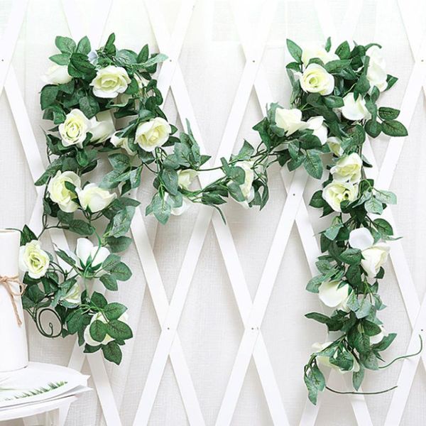 decorative flowers & wreaths 2.2m artificial rose rattan string vine romantic wedding home decoration hanging for wall garden decor fake pla
decorative flowers & wreaths 2.2m artificial rose rattan string vine romantic wedding home decoration hanging for wall garden decor fake pla