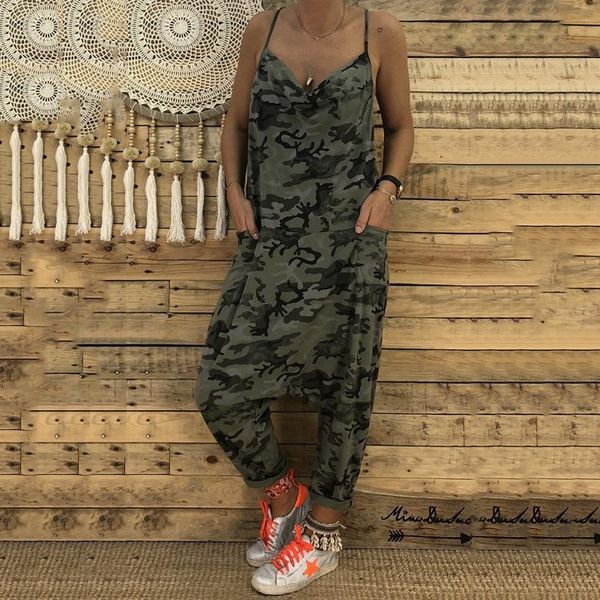 women's jumpsuits & rompers camouflage overalls for women salopette femme romper punk casual spaghetti straps summer backless kombinezo, Black;white
women's jumpsuits & rompers camouflage overalls for women salopette femme romper punk casual spaghetti straps summer backless kombinezo, Black;white