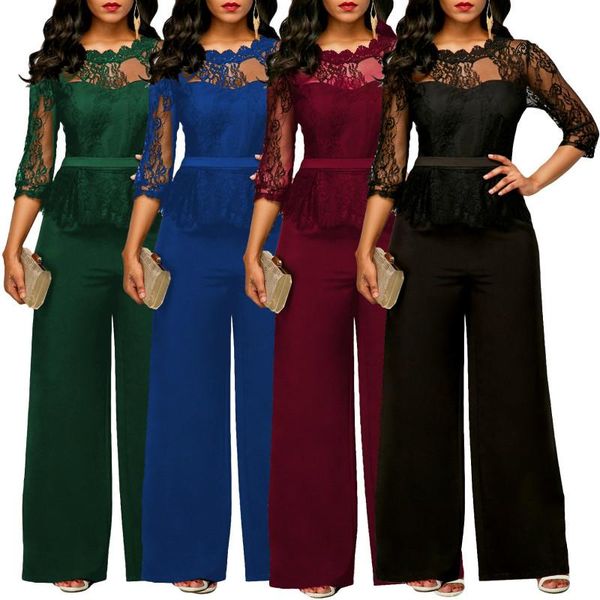 women's jumpsuits & rompers women 2021 spring summer lace jumpsuit office work fashion ruffles plus size 2xl long straight red, Black;white
women's jumpsuits & rompers women 2021 spring summer lace jumpsuit office work fashion ruffles plus size 2xl long straight red, Black;white
