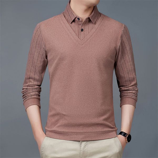 autumn and winter solid color warm double-sided cashmere bottomed long sleeve t- men's collar lapel fake two t-shirts, White;black
autumn and winter solid color warm double-sided cashmere bottomed long sleeve t- men's collar lapel fake two t-shirts, White;black