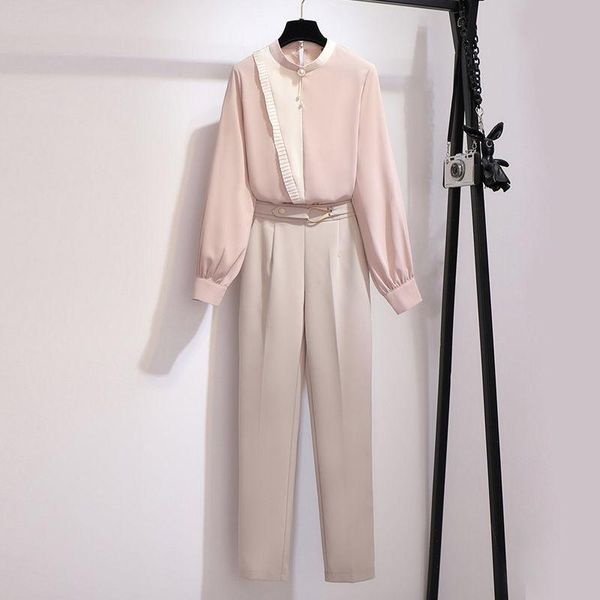 women's suits & blazers fashion two piece set women 2021 spring summer elegant work office 2 outfits long sleeve blouse shirt + pants, White;black
women's suits & blazers fashion two piece set women 2021 spring summer elegant work office 2 outfits long sleeve blouse shirt + pants, White;black