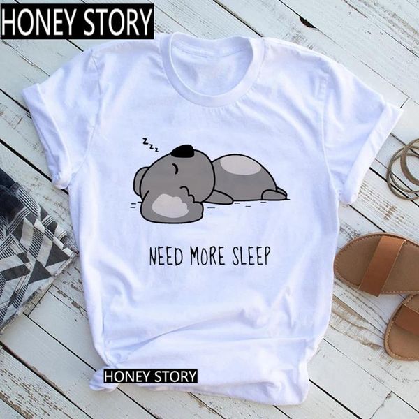 women's t-shirt fixsys lazy sleep koala need more funny women girl vintage tee female harajuku clothing streetwear,drop ship, White
women's t-shirt fixsys lazy sleep koala need more funny women girl vintage tee female harajuku clothing streetwear,drop ship, White